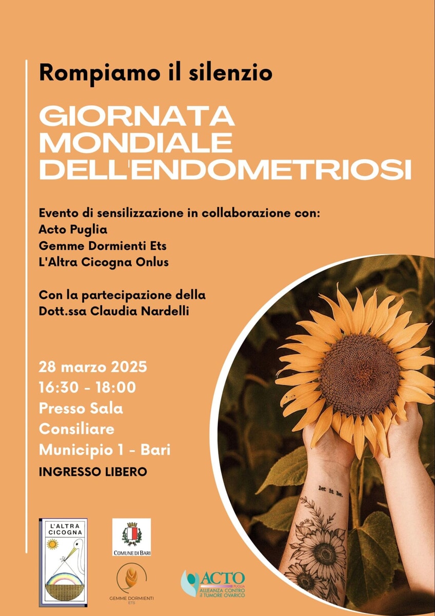 “Rompiamo il silenzio”, evento di sensibilizzazione sull’endometriosi - Bari