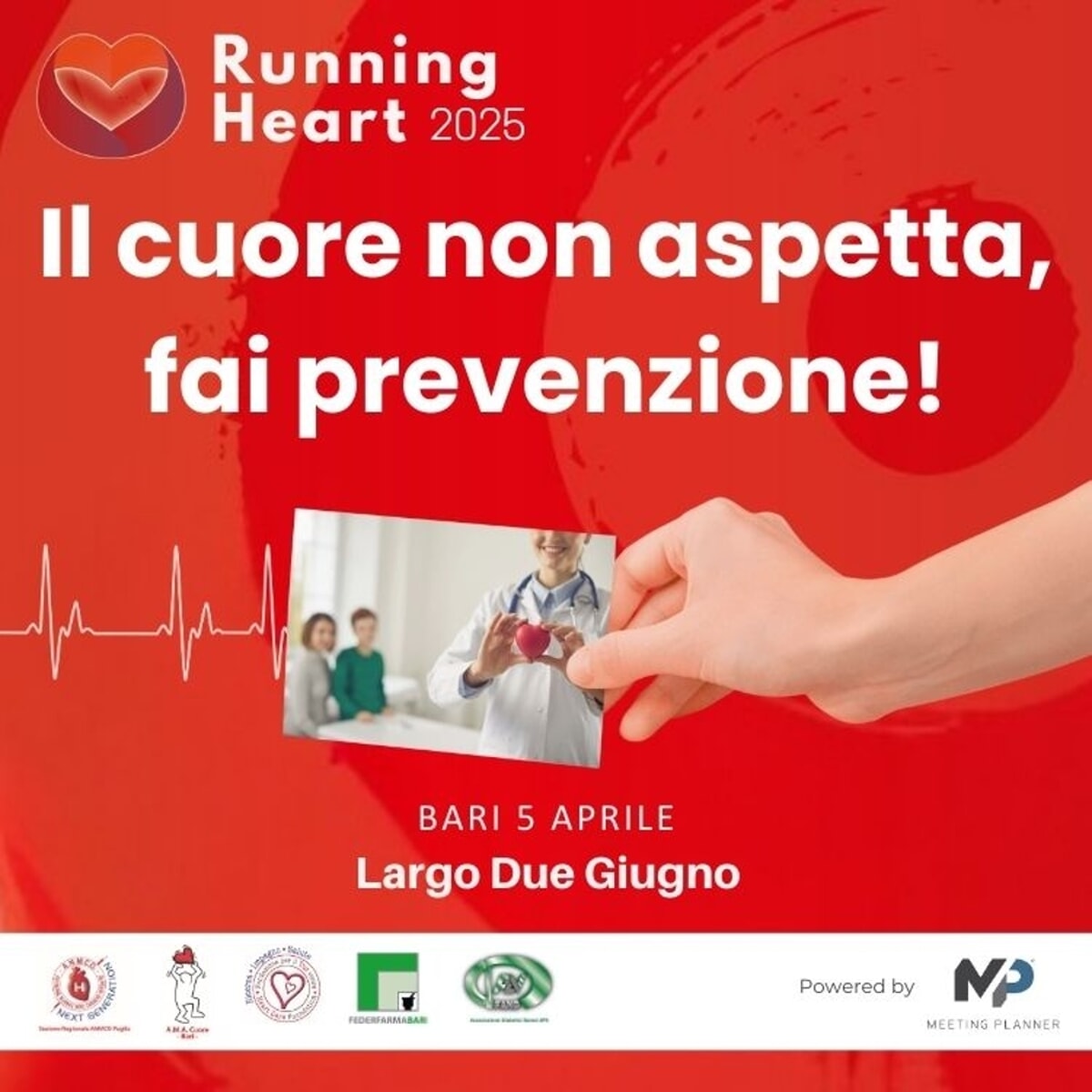 Immagine del post 4876 - Bari Running heart: prevenzione gratuita in parco 2 Giugno - Bari