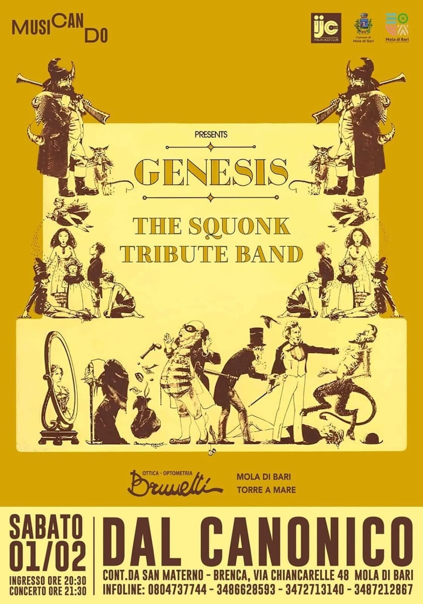 Immagine del post 1097 - Bari “The Squonk” Genesis Tribute Band in concerto a Mola di Bari - Bari