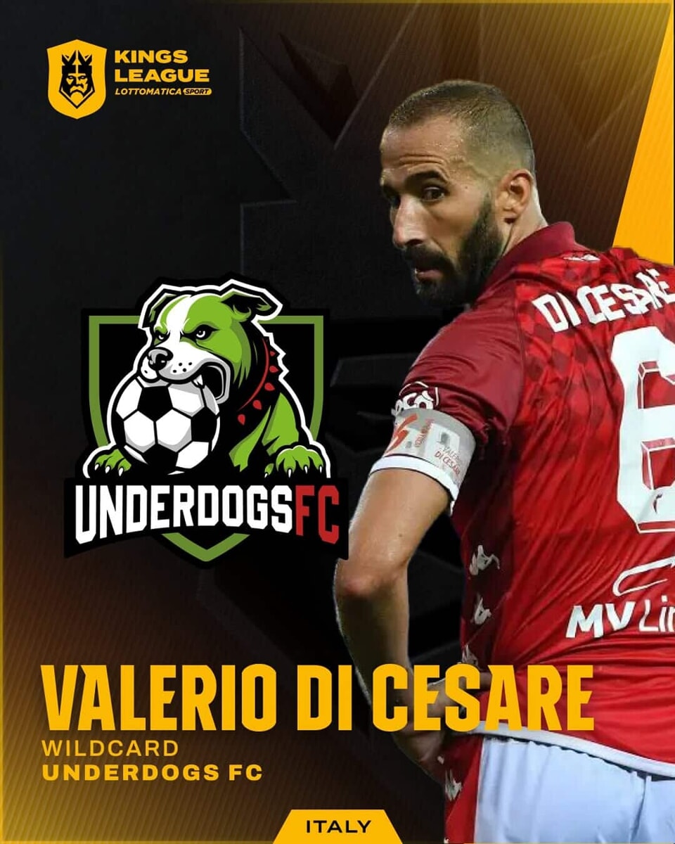 Immagine del post 1134 - Bari Valerio Di Cesare torna in campo: l'ex capitano del Bari giocherà in Kings League - Bari