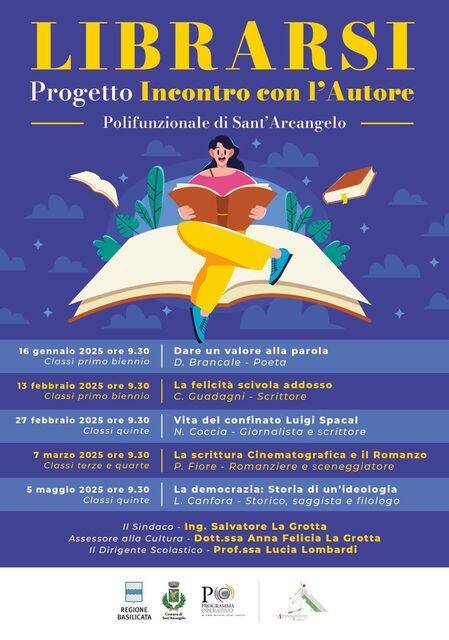 Immagine del post 5091 - Basilicata Incontro con l’autore, un valido progetto all’I.I.S. “Carlo Levi” di S. Arcangelo per riscoprire il piacere della lettura - Basilicata