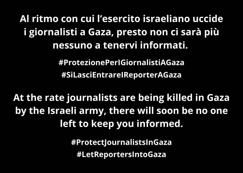 Garantire l’informazione su quanto accade a Gaza - Basilicata