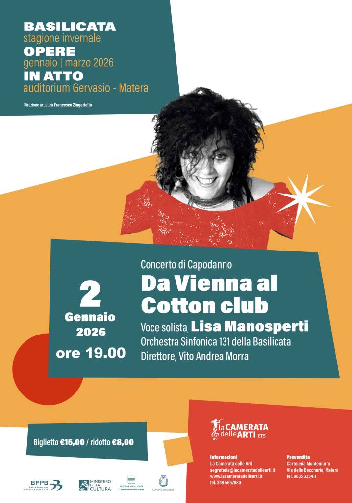 “Da Vienna al Cotton Club”, a Matera il concerto di Capodanno - Basilicata