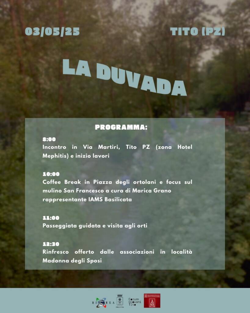 Sostenibilità ambientale e agricoltura, a Tito torna la “duvada” - Basilicata