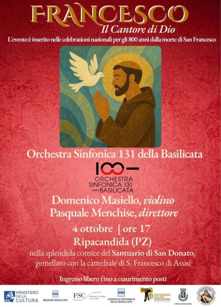 A Ripacandida il concerto evento per San Francesco d’Assisi - Basilicata