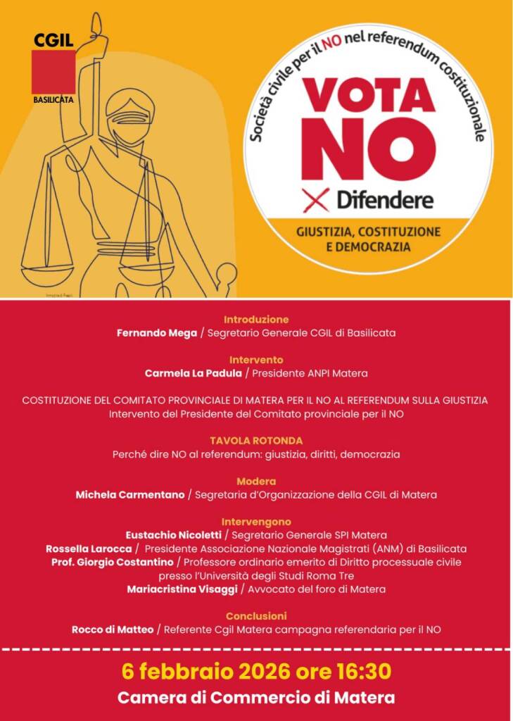 Immagine del post 16759 - Basilicata Referendum, a Matera si istituisce il comitato per il “No” - Basilicata