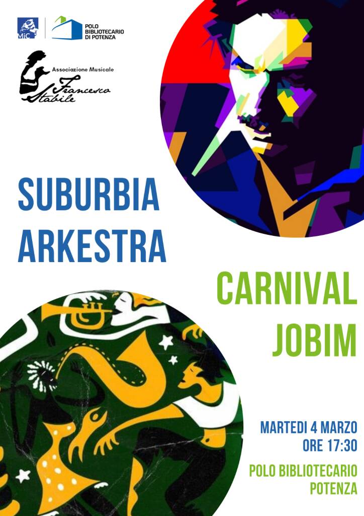Immagine del post 3106 - Basilicata Carnevale al Polo Bibliotecario di Potenza, nel segno di Antonio Carlos Jobim - Basilicata