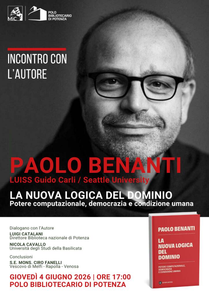 Immagine del post 21237 - Basilicata Paolo Benanti presenta il suo ultimo libro al Polo bibliotecario di Potenza - Basilicata