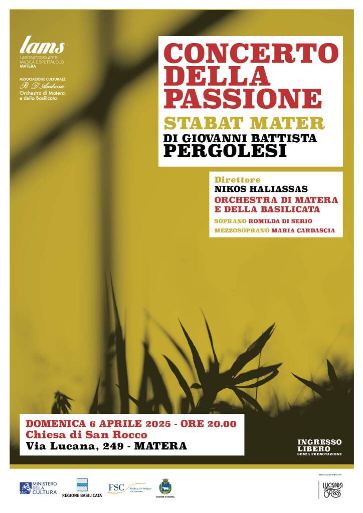 Immagine del post 5185 - Basilicata Fede e tradizione, a Matera il Concerto della Passione - Basilicata