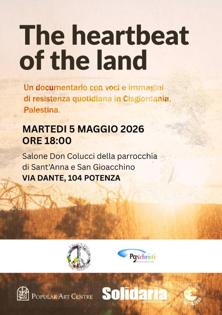 Palestina, a Potenza la proiezione de “Il battito della terra” - Basilicata
