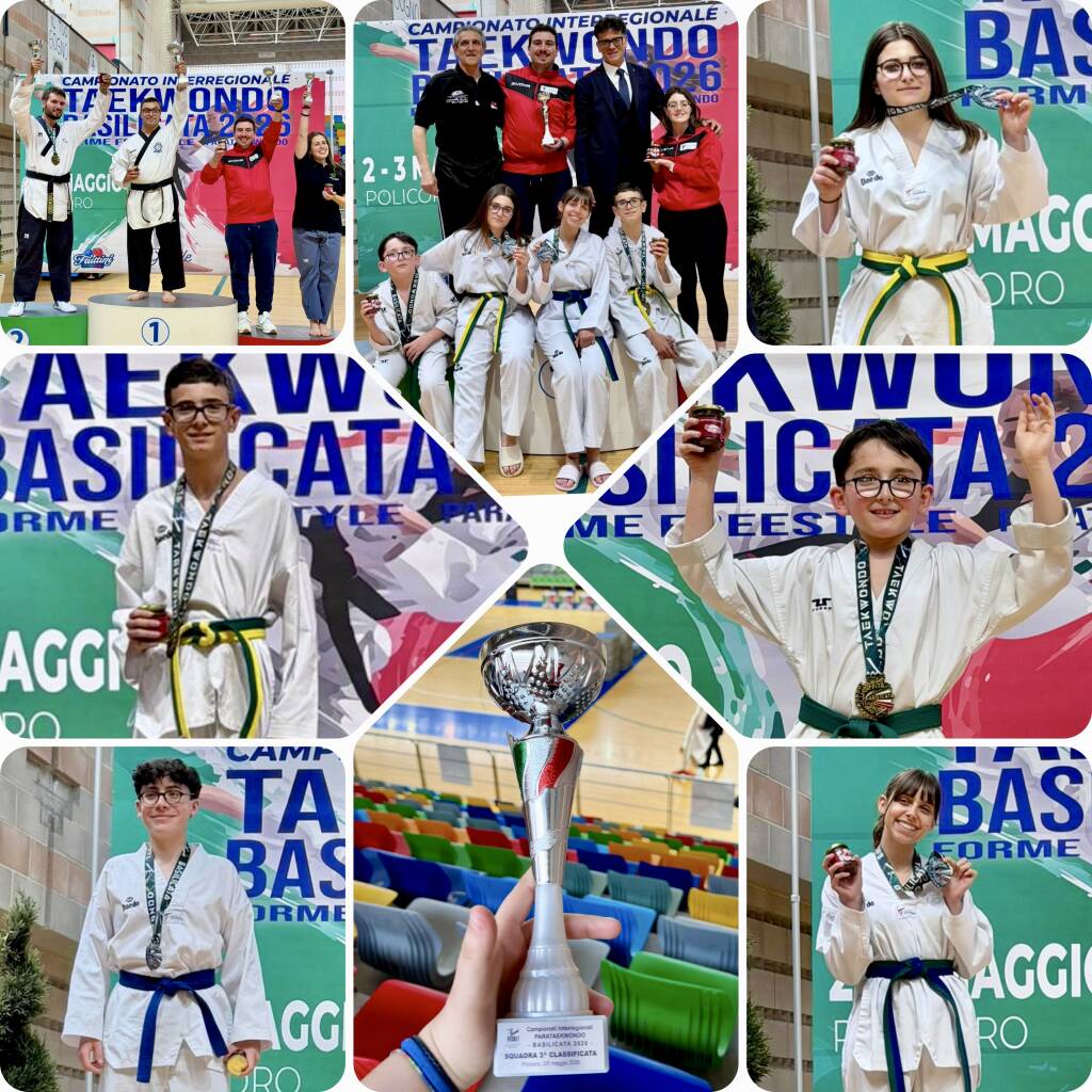 Taekwondo, Potenza e Rapolla protagoniste al Campionato Interregionale Basilicata 2026 - Basilicata