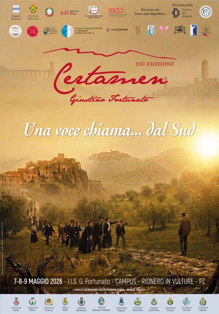 Immagine del post 20054 - Basilicata Rionero si prepara al Certamen “Giustino Fortunato” - Basilicata