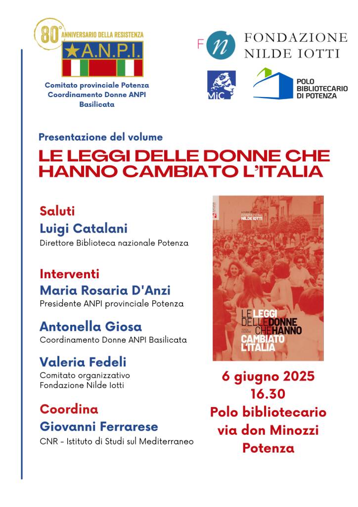 Leggi delle donne che hanno cambiato l’Italia - Basilicata