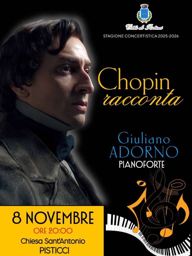 Immagine del post 13451 - Basilicata A Pisticci “Un viaggio nel Romanticismo” con il recital dedicato a Chopin - Basilicata