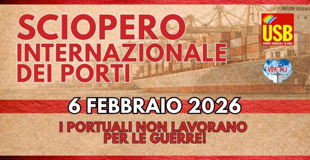 I portuali non lavorano per la guerra. Giornata internazionale di azione congiunta dei Porti - Basilicata