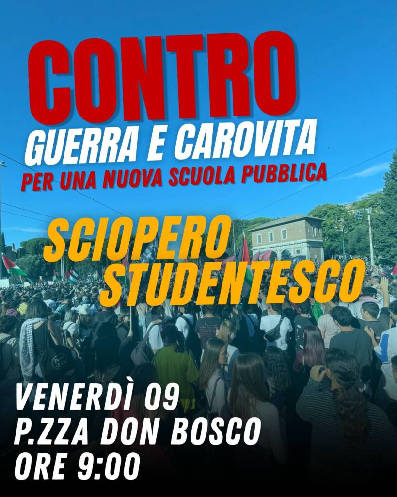 Immagine del post 25782 - Basilicata Potenza, lo sciopero degli studenti contro guerra e carovita - Basilicata