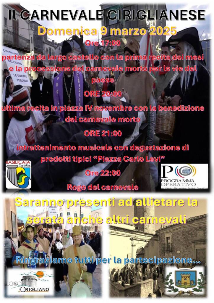 A Cirigliano, il carnevale in piena quaresima - Basilicata