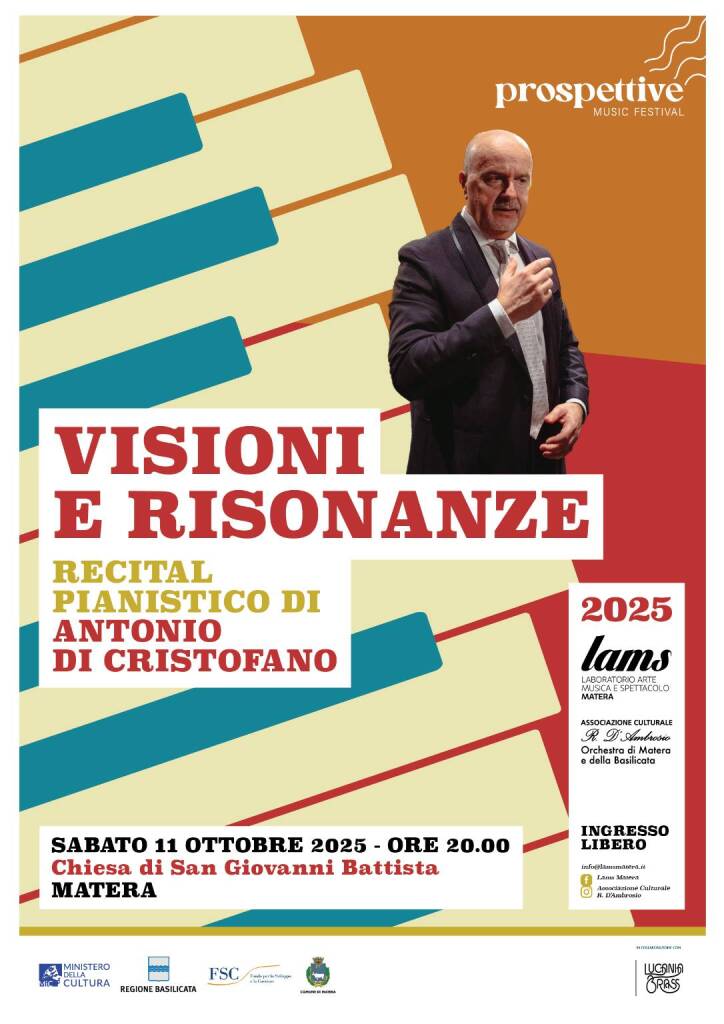 “Visioni e Risonanze”, a Matera un recital pianistico - Basilicata