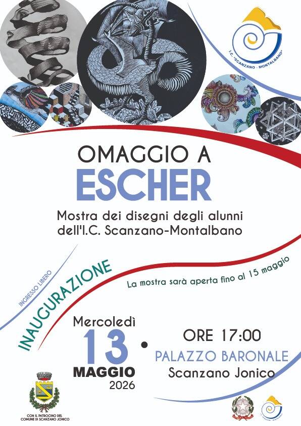 Immagine del post 20344 - Basilicata “Omaggio a Escher”, una mostra al Palazzo Baronale di Scanzano Jonico - Basilicata