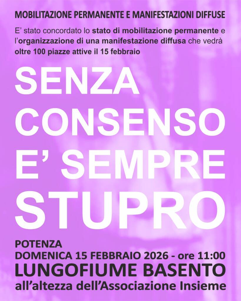 Consenso, scelta, libertà: mobilitazione permanente contro il Ddl Bongiorno - Basilicata
