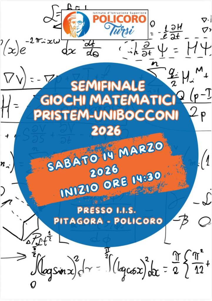 Immagine del post 18259 - Basilicata Giochi Matematici, le semifinali al Pitagora di Policoro-Tursi - Basilicata