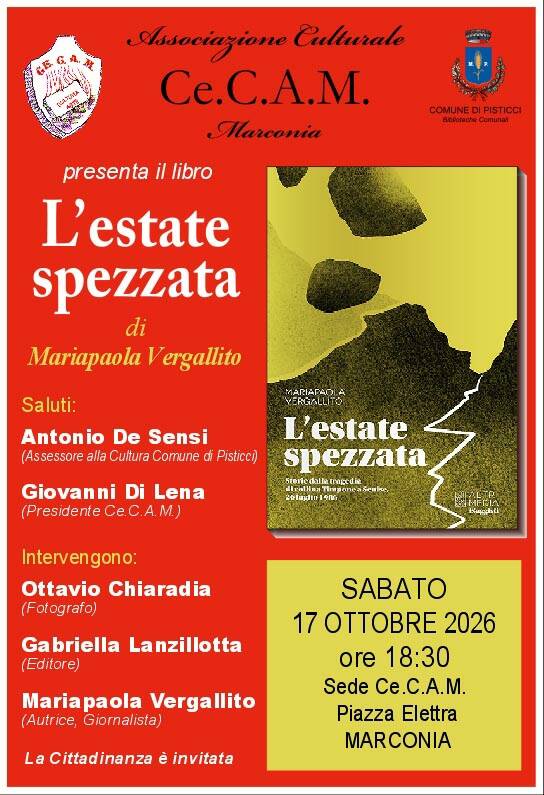 La giornalista Vergallito presenta “L’Estate spezzata” a Marconia - Basilicata