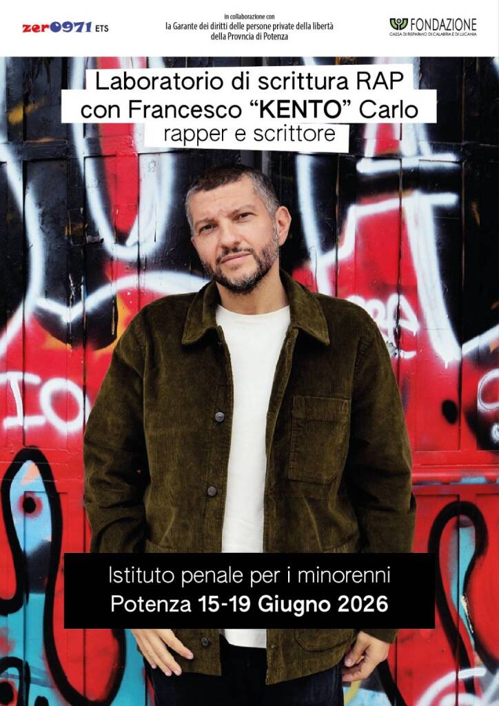 Laboratorio rap all’Istituto penale minorile di Potenza con il rapper Kento - Basilicata