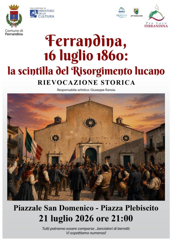 A Ferrandina si riaccende “La scintilla del Risorgimento lucano” - Basilicata