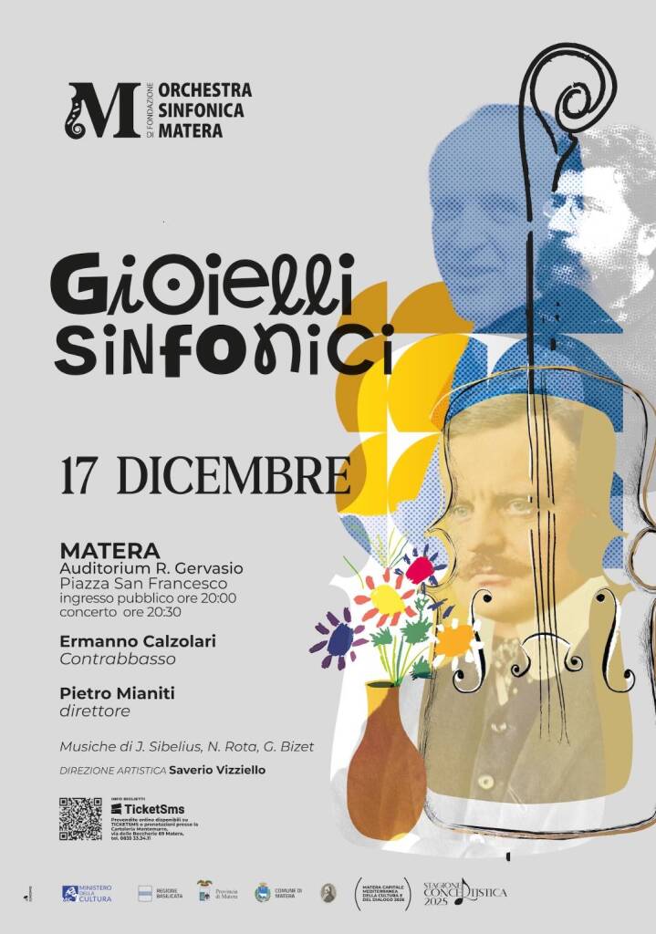 Immagine del post 14984 - Basilicata “Gioielli sinfonici” a Matera con il contrabbassista Ermanno Calzolari - Basilicata