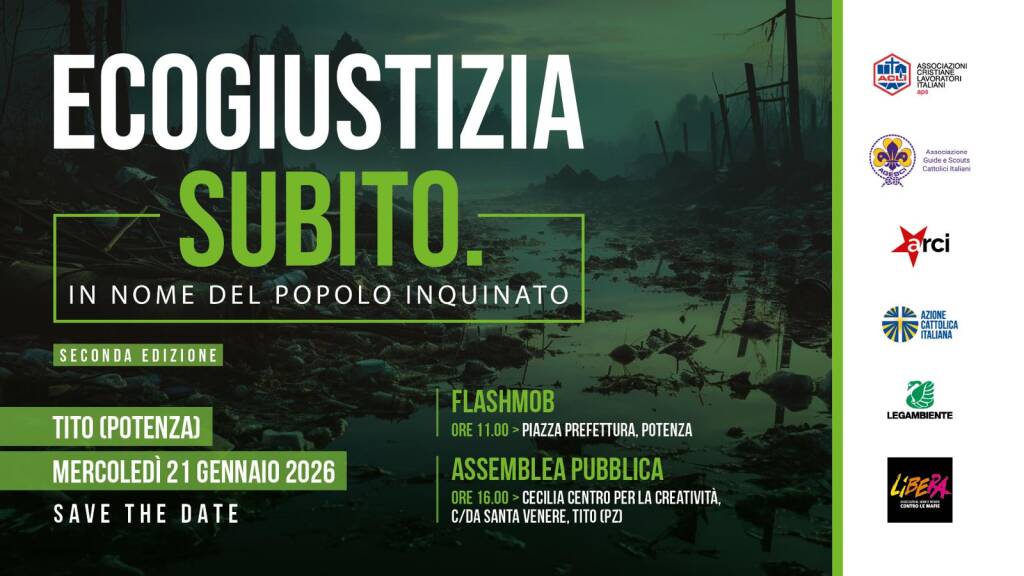 Immagine del post 16035 - Basilicata Ecogiustizia subito per il Sin di Tito Scalo, un flash mob a Potenza - Basilicata