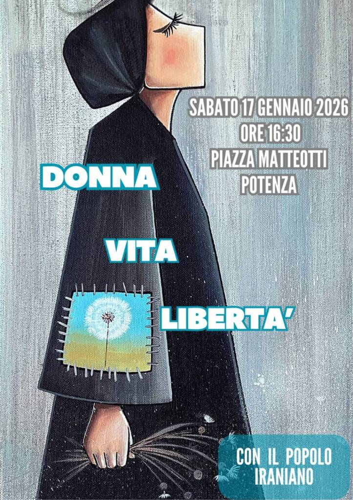 La città di Potenza in piazza per il popolo iraniano - Basilicata