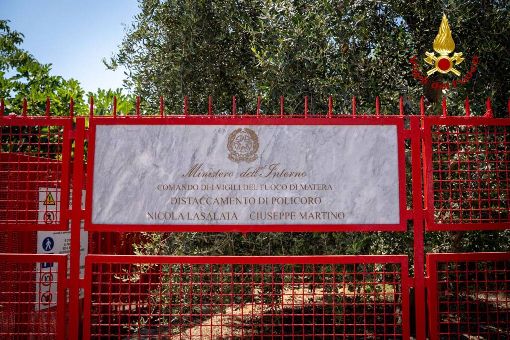Vigili del Fuoco, il Distaccamento di Policoro intitolato a Nicola Lasalata e Giuseppe Martino - Basilicata