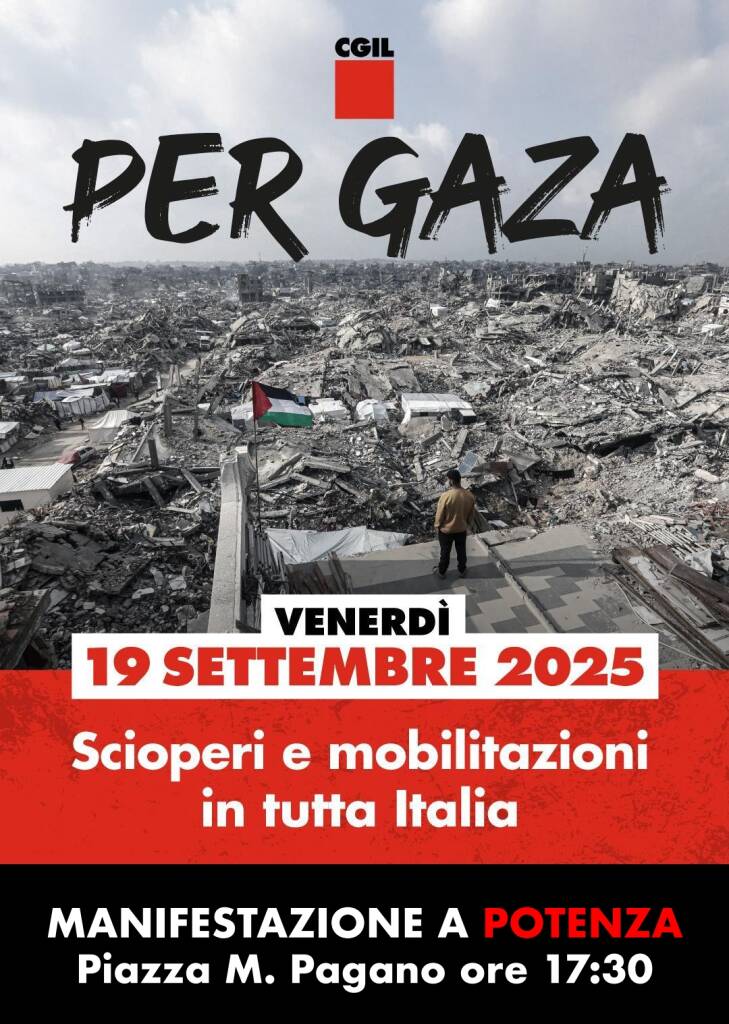 Mobilitazione per Gaza a Potenza - Basilicata