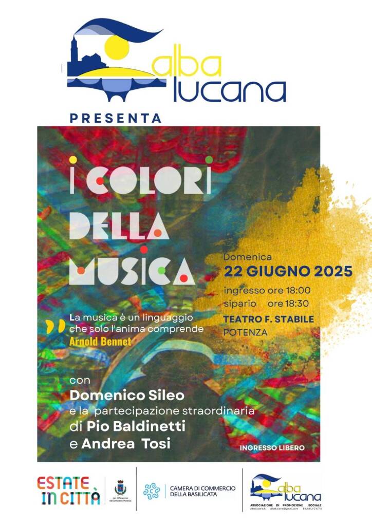 Torna a Potenza “I colori della musica” - Basilicata