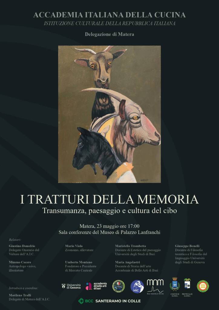Immagine del post 20703 - Basilicata Matera, a Palazzo Lanfranchi il convegno “I tratturi della memoria” - Basilicata