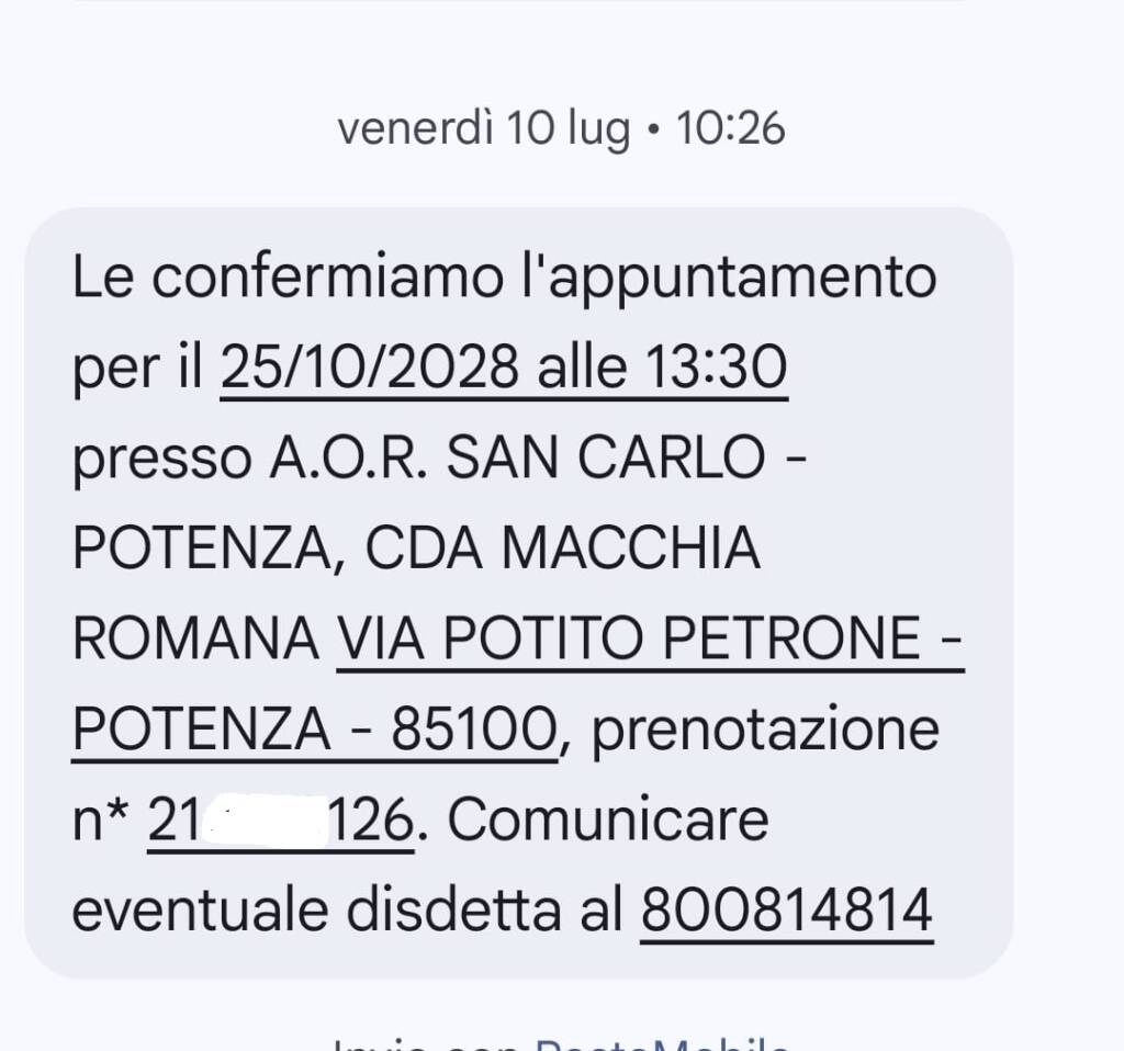 Immagine del post 23017 - Basilicata Basilicata. “Oltre due anni di attesa” per una visita pneumologica - Basilicata