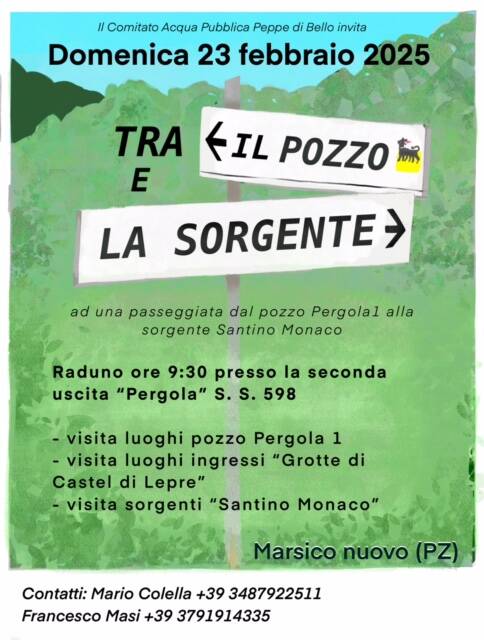 Immagine del post 2442 - Basilicata Pozzo Pergola 1, una mobilitazione per dire “no” - Basilicata