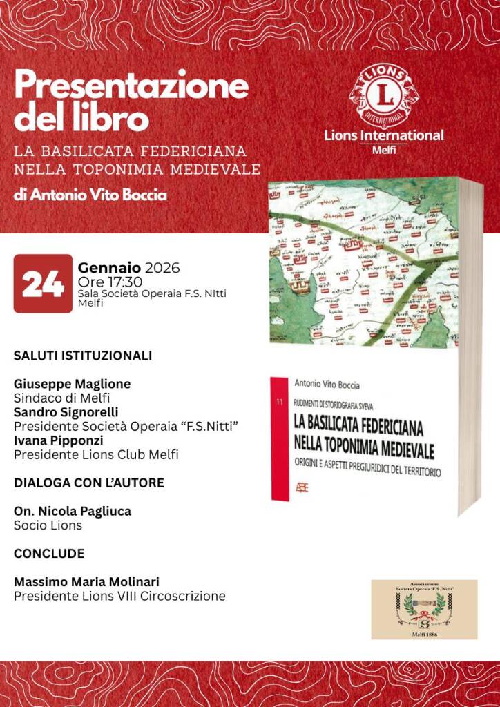 Immagine del post 16298 - Basilicata La Basilicata federiciana nella toponimia medievale, il libro di Antonio Vito Boccia - Basilicata
