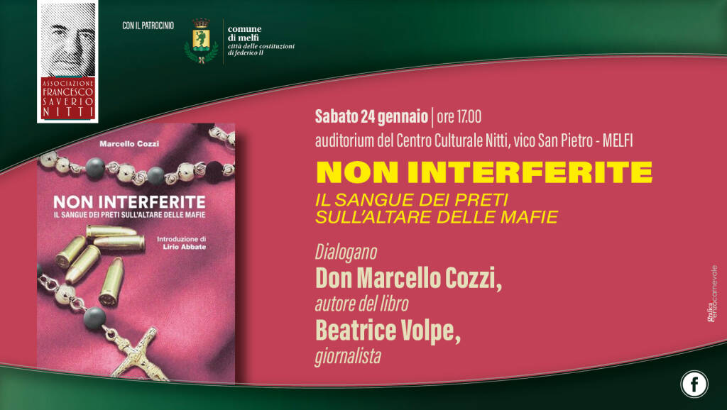 Immagine del post 16301 - Basilicata Don Marcello Cozzi presenta il suo nuovo libro a Melfi - Basilicata