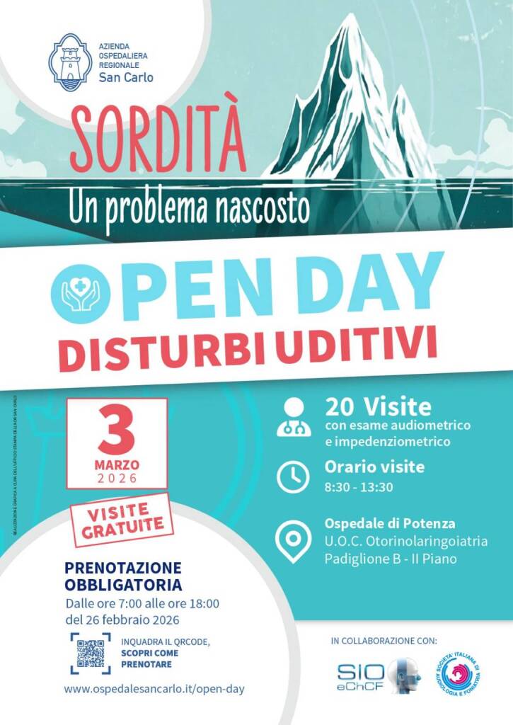 Disturbi all’udito, visite gratuite al San Carlo di Potenza - Basilicata