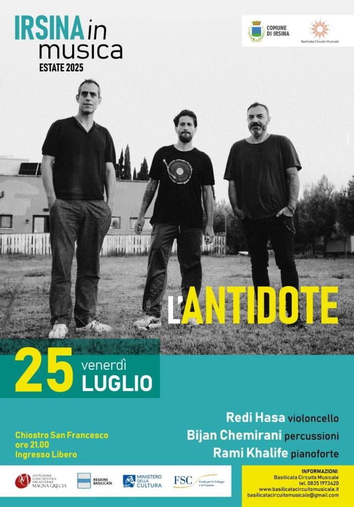 Immagine del post 9945 - Basilicata A “Irsina in musica” in scena Redi Hasa, Rami Khalifé, e Bijan Chemirani - Basilicata