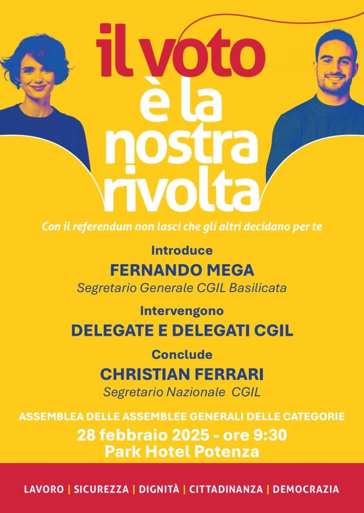 Al via in Basilicata la campagna per il Referendum su lavoro e cittadinanza - Basilicata