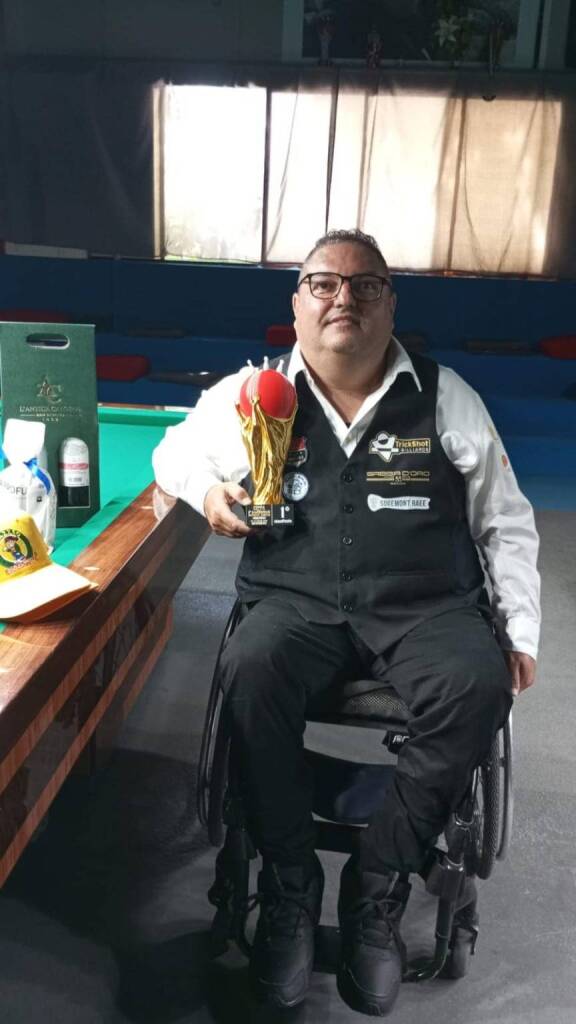 Immagine del post 20895 - Basilicata Biliardo paralimpico: il lucano Giovanni Caprara vince la coppa dei campioni - Basilicata