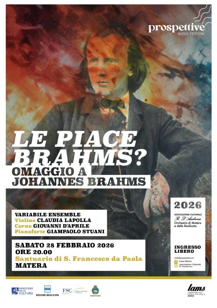 A Matera omaggio a Johannes Brahms con “Variabile Ensemble” - Basilicata