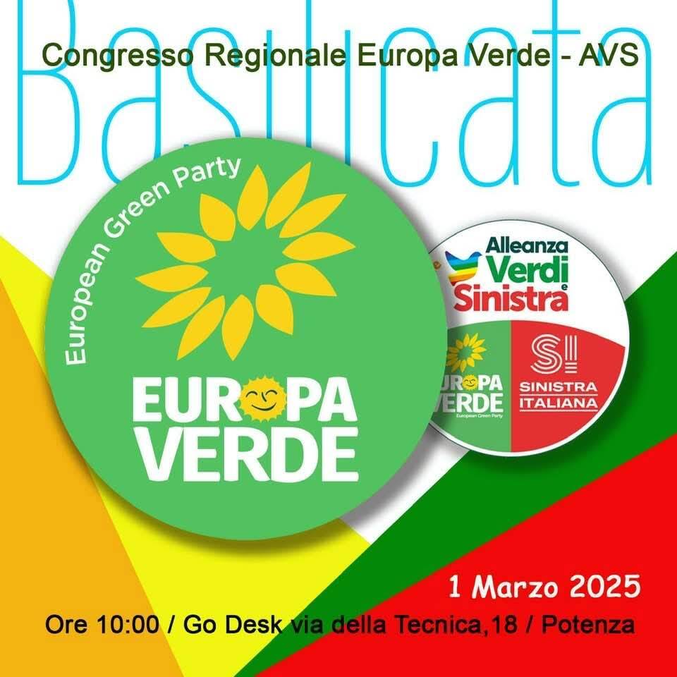 Immagine del post 2843 - Basilicata Europa Verde Basilicata, a Potenza l’assemblea congressuale - Basilicata