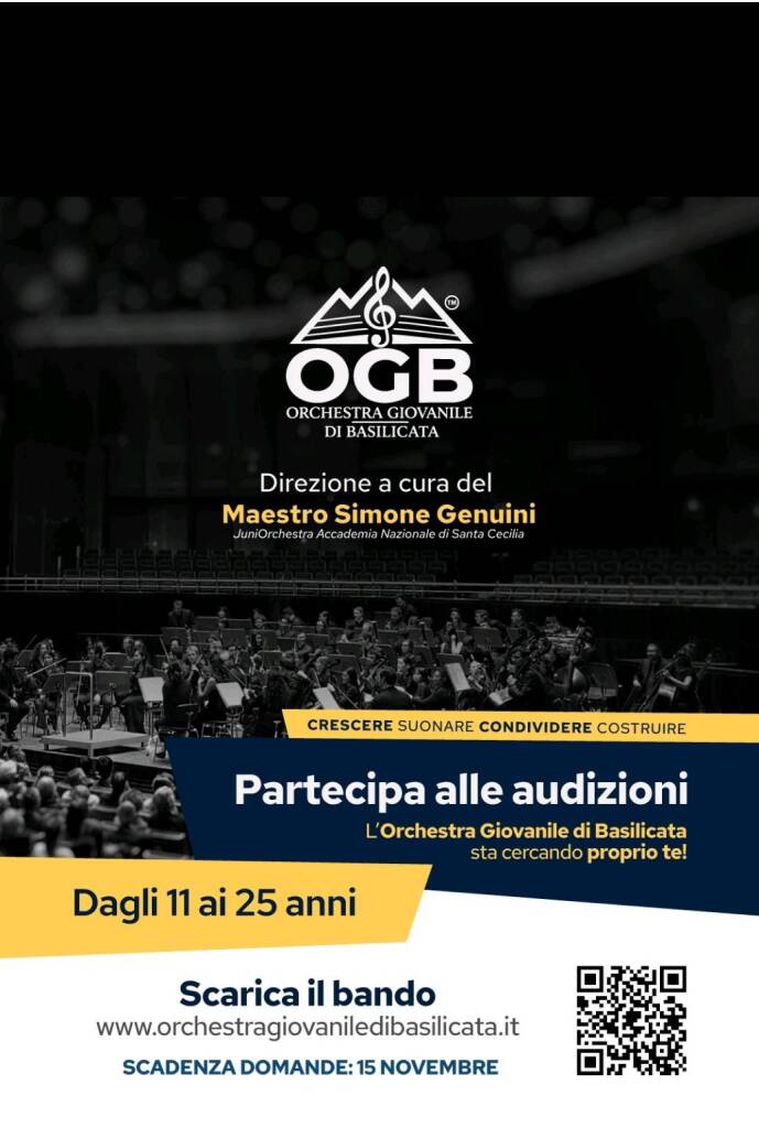 Nasce l’Orchestra Giovanile di Basilicata - Basilicata