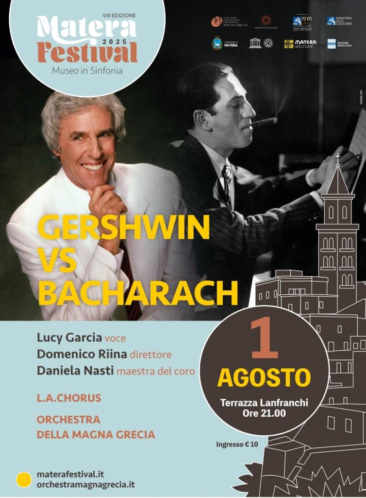 “Gershwin vs Bacharach”, a Matera la sfida musicale - Basilicata