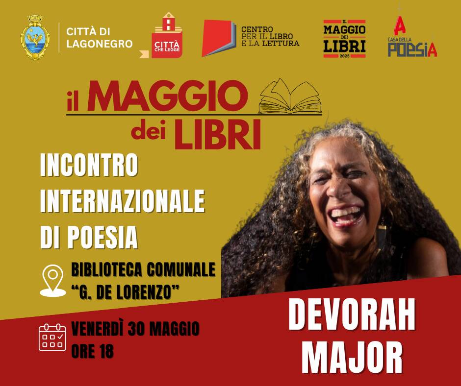 Immagine del post 7860 - Basilicata La poetessa Devorah Major a Lagonegro per “Il maggio dei libri” - Basilicata