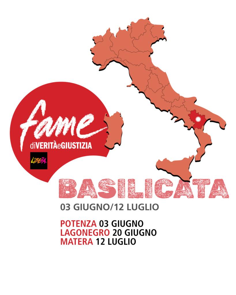 Arriva in Basilicata “Fame di verità e giustizia” - Basilicata