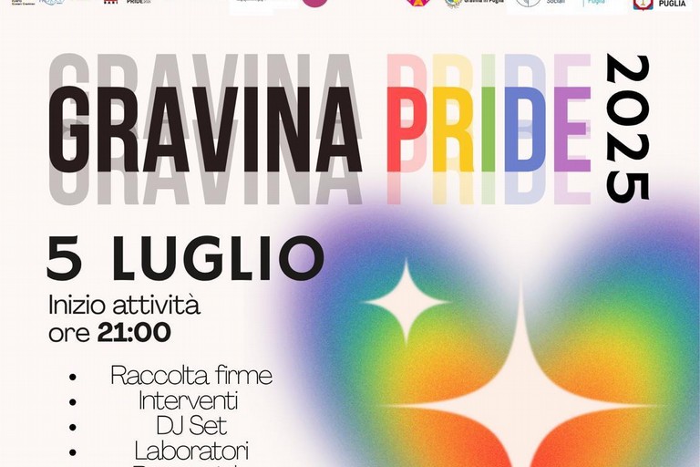 Gravina Pride 2025 “Un Pride non si revoca: si ascolta, si capisce, si sostiene” - Gravina in Puglia